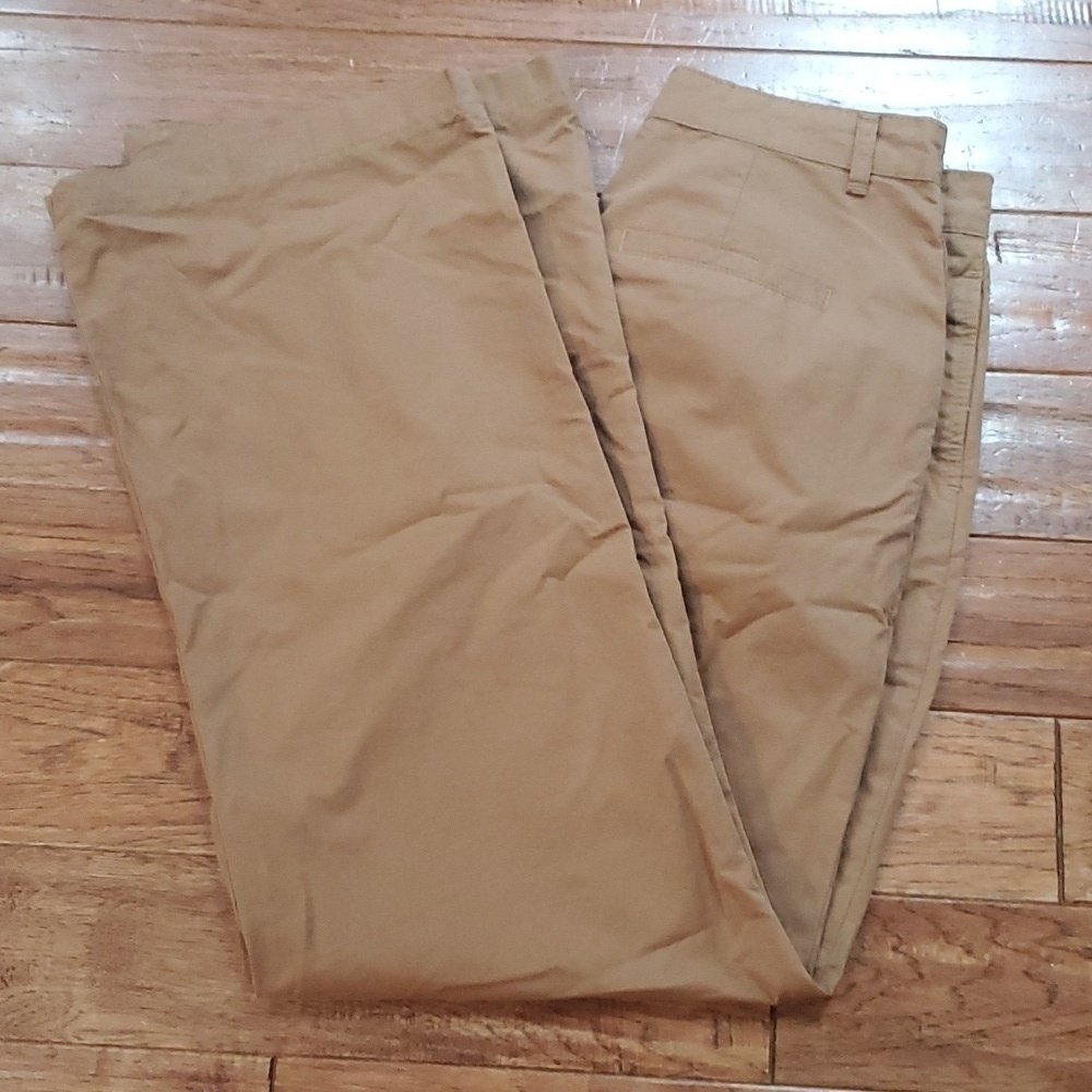 Frame Twill pleated tan wide leg pants - Picture 7 of 10